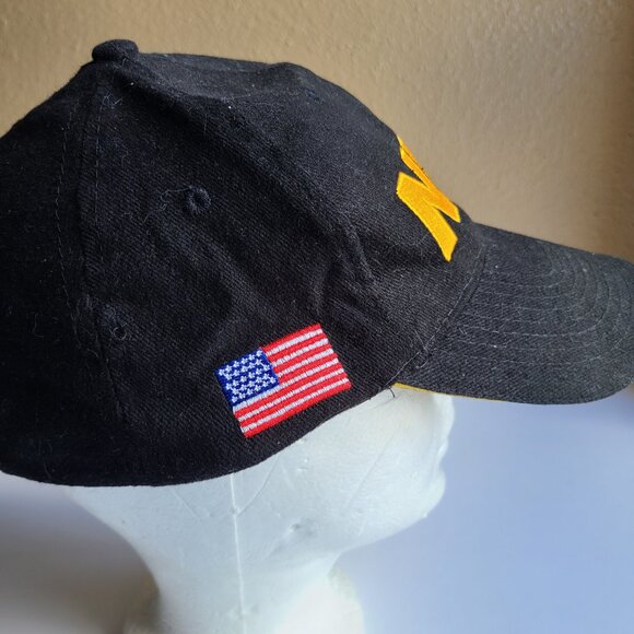 NRA National Rifle Association Black Baseball Hat Cap American Flag Embroidered - Picture 4 of 5